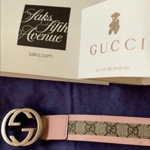 Kids Gucci shoes with matching belt